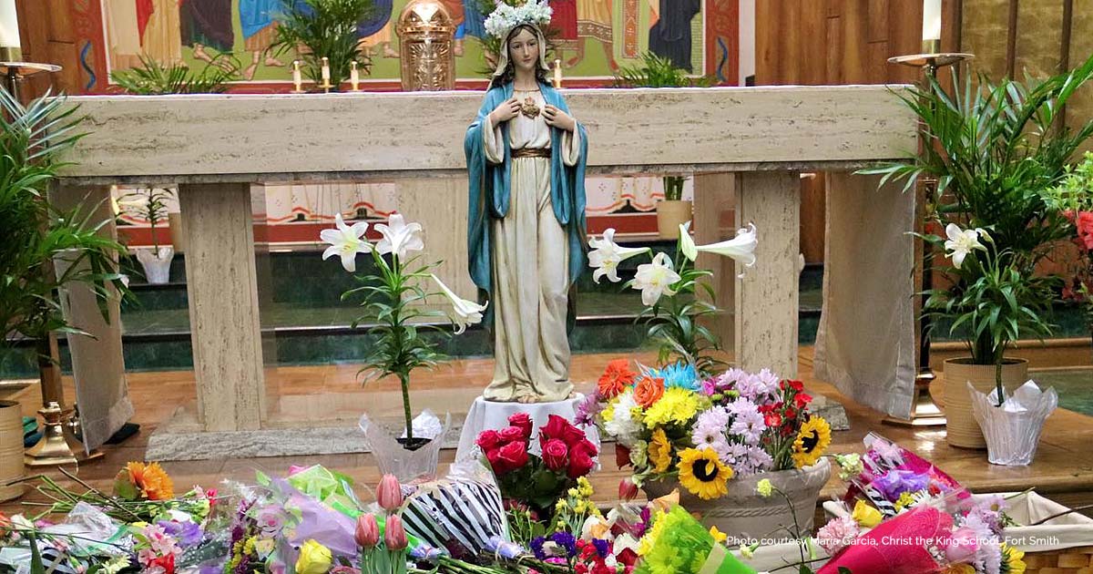 May crowning honors Mary's royal office